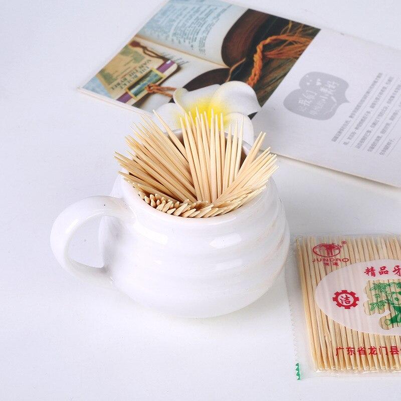 

1000pcs Green Environmentally Friendly Bamboo Production Disposable Double-sided Fine Toothpicks Healthy Household Durable United States