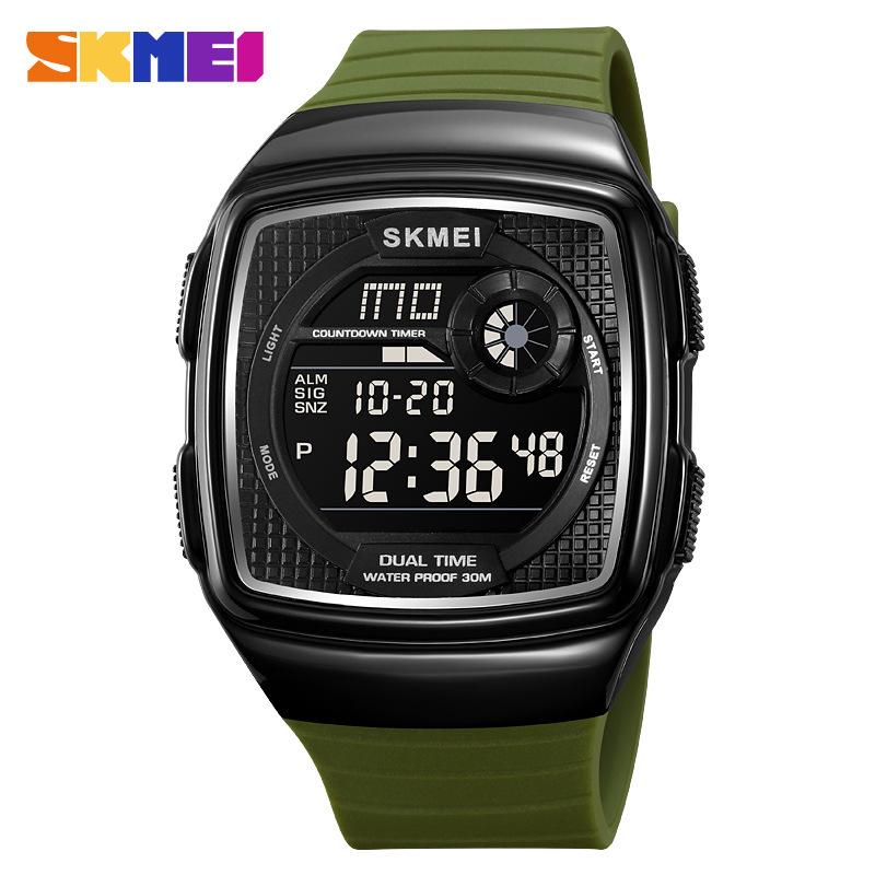 Moment Beauty Fashion Multifunctional Student Electronic Watch Luminous Waterproof Men's Square Electronic Watch