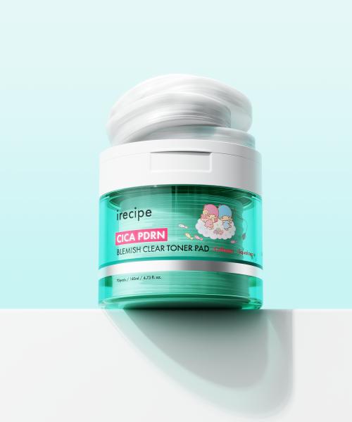 Irecipe Cica PDRN Spot Clear Soothing Brightening Blemish Pads (70 Sheets x 2 + Bonus)