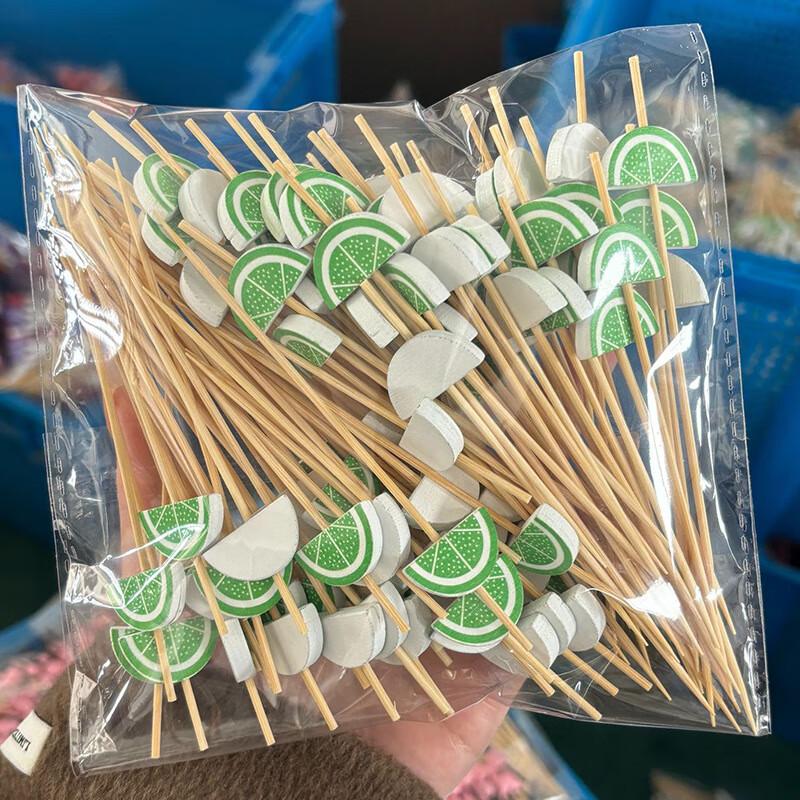 Novelty Fruit Design Bamboo Skewers