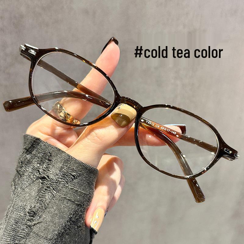 

Korean Style Oval TR90 Eyeglass Frames for Women – High-End Look, Prescription-Ready