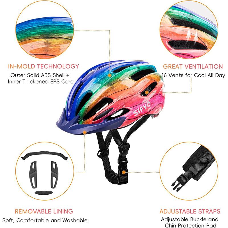 Spot children's riding helmets with taillights Adjustable bicycle helmets Outdoor sports balance bike riding helmets