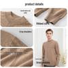 Hengyuanxiang Men's Pure Cashmere Pullover Sweater