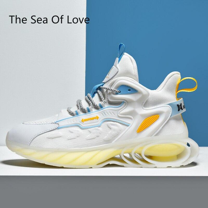 Man Chunky Sneakers Autumn Luminous Adult Men Sport Running Shoes Designer Shoes Men Plus Size 39 ~46 Sneakers Women
