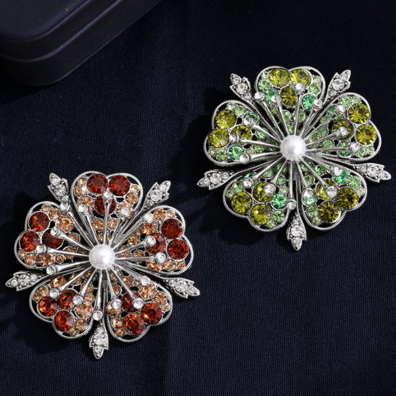 Cherry Blossom Flower Brooch Pins Plants Corsage For Women'S Clothes Backpack Decor Gifts
