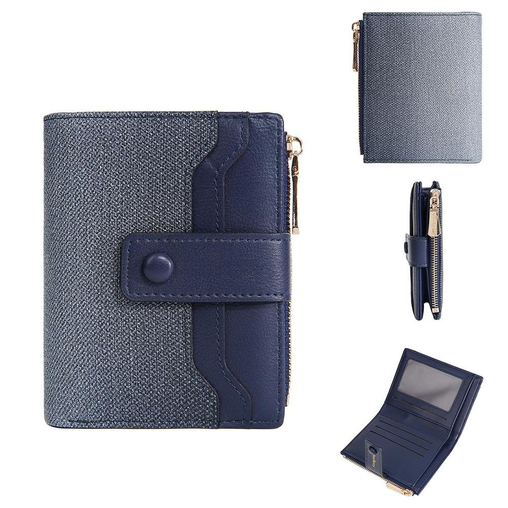 Women Short Wallet Coin Pocket Zipper Purse Credit Card Holder Money Clips