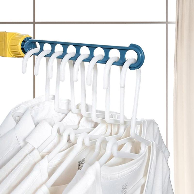 Drying Rack Balcony Clothes Drying Rack Wall Mounted Clothes Drying Rack Bathroom Drying Rack Indoor Space Saving 8 Holes