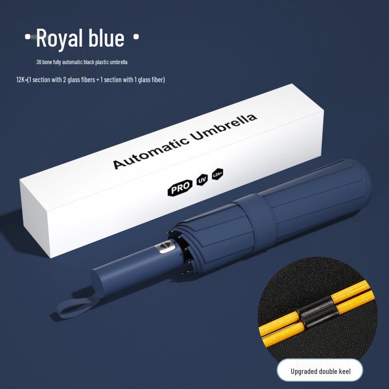 Reinforced Windproof Black Glue Sunscreen Umbrella for Students, Men & Women