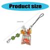 Charming Koi Fish Phone Dangle Eye Catching Koi Fish Phone Chain with Acrylic Beads Stylish Phone Strap Lanyard