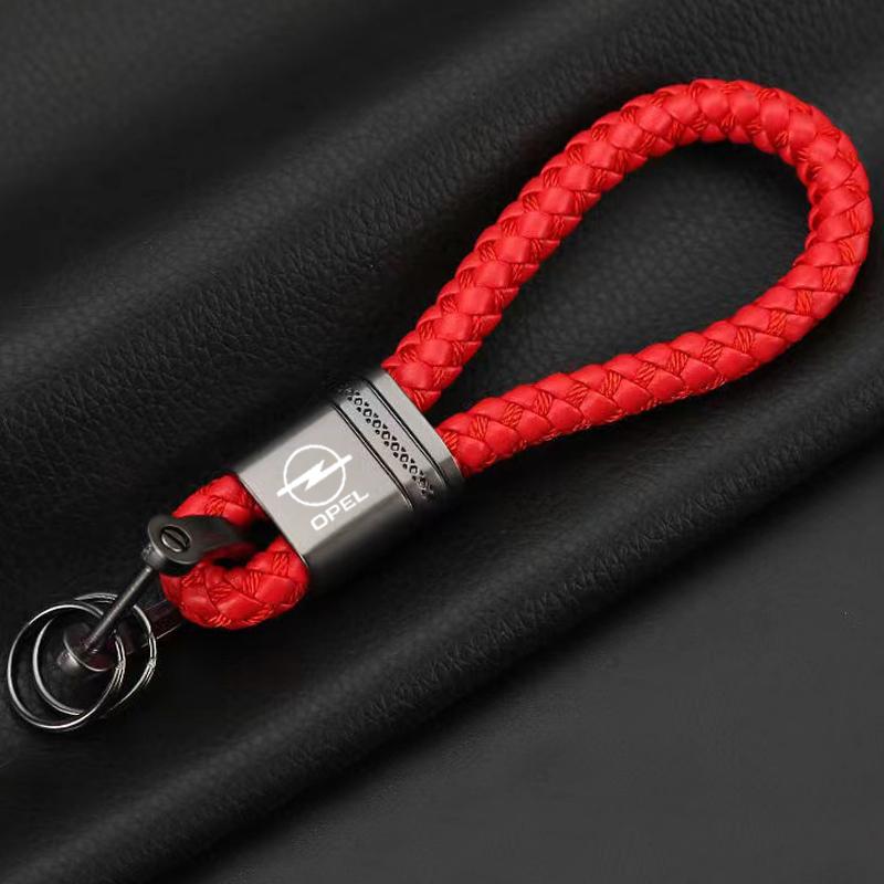 

Car Braided Rope Style Keychain Accessories, Suitable for Opel Astra GTC, Insignia, Antara, Meriva, Zafira, Vectra, Mokka, Corsa червоний