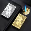 New Classic High End Langsheng Inflatable Windproof Direct Charge Lighter Blue Flame  Business Gift Cigarette Accessories