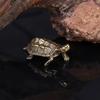 Schildkrötenstatue aus reinem Kupfer, Vintage-Schildkrötenfiguren aus Messing, für den Schreibtisch, Feng Shui-Ornament, Miniaturen, antikes Teehaustier, Basteln, Geschenke