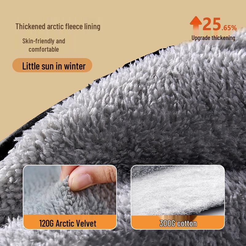 Thickened Fleece-Lined Electric Car & Motorcycle Windshield Quilt: Winter Waterproof Coldproof Cover