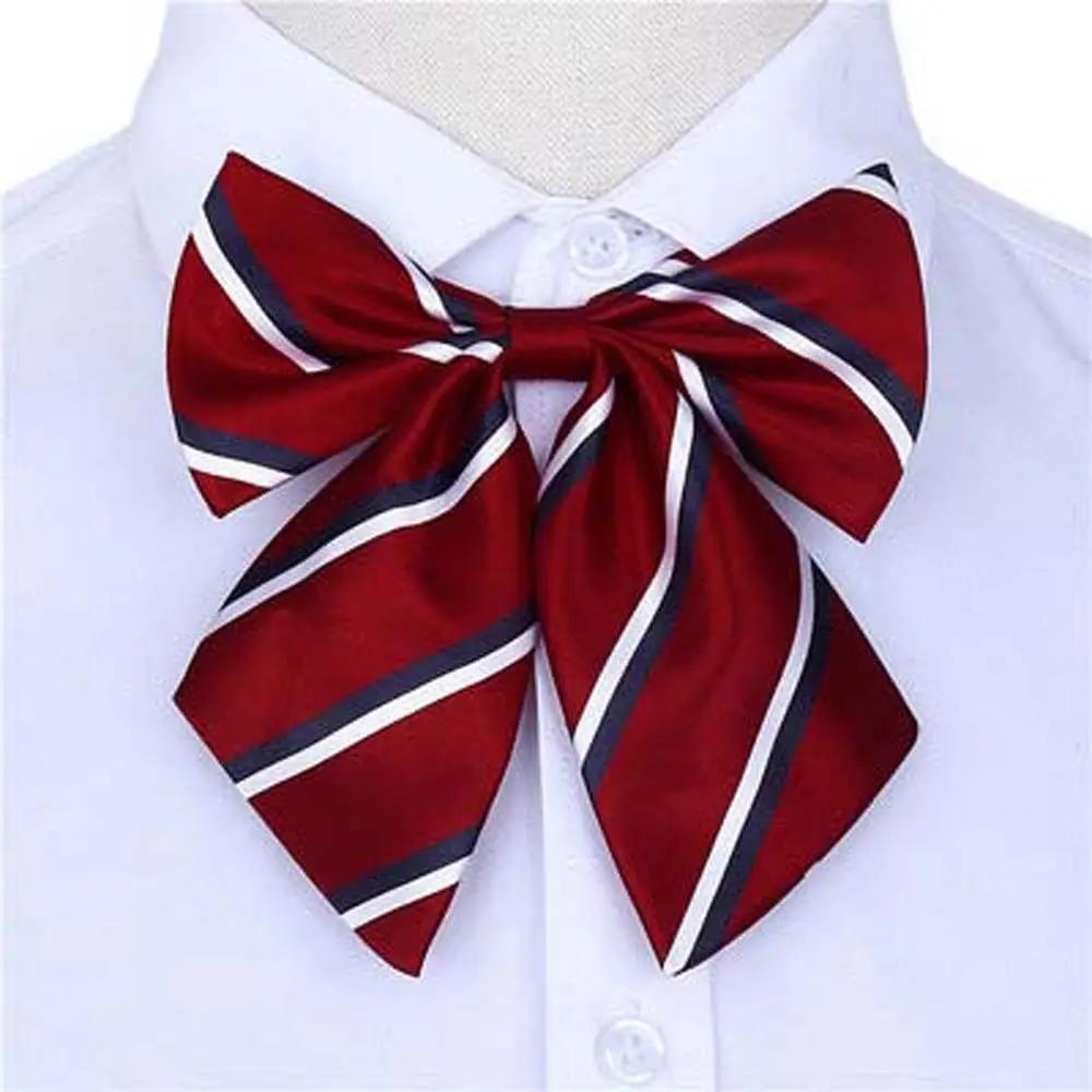 Stripe Airline Stewardess Necktie Korean Style Nurse Neck Wear School Students Neckties Bank Teller Neck Tie Sailor Suit Bowtie