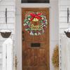 Artificial Christmas Wreath with Bells and , 35cm Holiday Home Door Wall Decor
