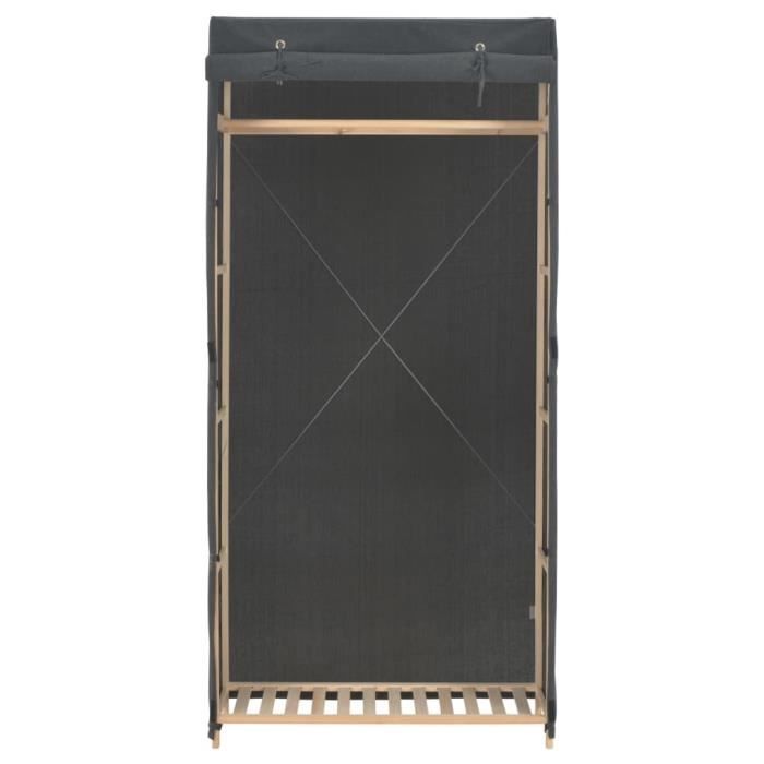 VidaXL Garde-robe Gris 79 x 40 x 170 cm Tissu