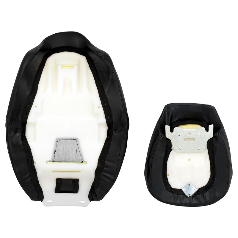 Motorcycle Two-Up Seat Leather Front Driver Rear Passenger For Harley Touring CVO Street Glide Road King Special Classic 09-23