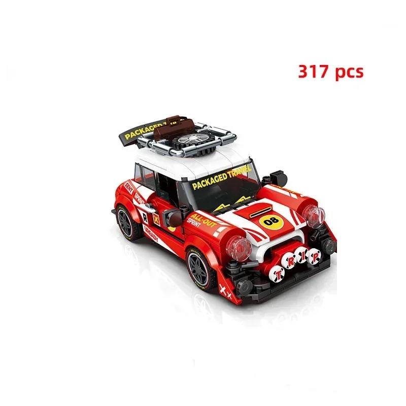 City Technical Car Speed Sports Car Building Blocks Racing Road Moc Brick Vehicle Educational Construction Toys