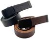 [Universal Overall] Unisex Leather GI Belt (Free Cut Specification) [UV004SH  25mm LEATHER GI BELT] Casual 01BLK FR