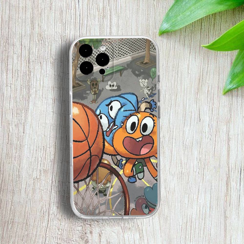 A-Amazing W-World Gumball Phone Case For iPhone 17,16,15,14,13,12,11 Pro,Max,Plus,X,XS,XR,SE4,E Mini Transparent Soft Cover