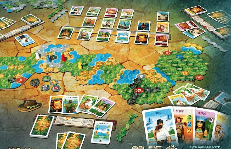 Arkwright's Search for El Dorado New Edition Full Japanese Version (2-4 Players, 45 Minutes, Ages 10+) Board Game