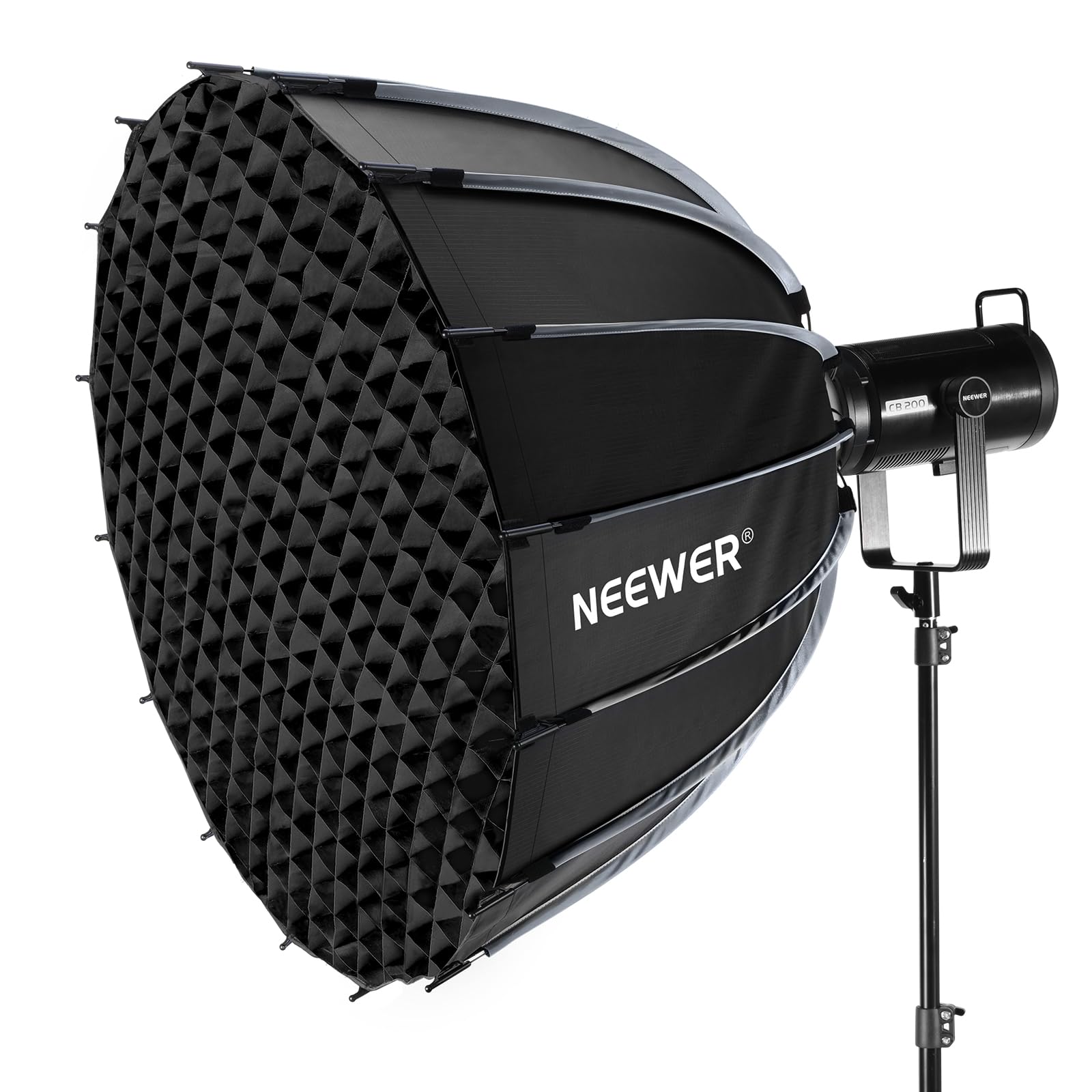 

NEEWER 90cm Parabolic Softbox with Diffuser 16-Rib Foldable Bowens Mount Studio Video Lighting NS72P