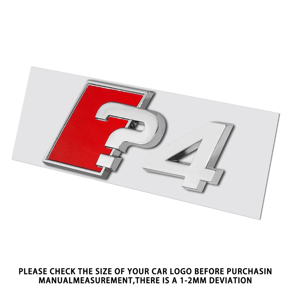1PC Aluminum ?3 ?4 ?5 ?6 ?7 ?8 ?3+ ?4+ ?5+ ?6+ ?7+ ?8+ Emblem Car Trunk Logo Sticker For Audi A3 8P S3 8V A4 B8 B6 B7 A6 C6 C5 S