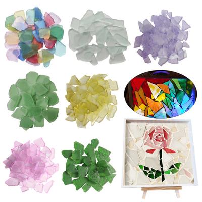 Sea Glass Pieces DIY Art Crafts Frosted Seaglass Vase Filler Aquarium Ornament Tumbled Crushed Beach Seaglass Wedding Party Home Decoration