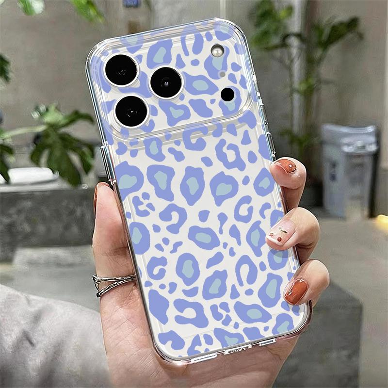 Colorful Leopard Print Phone Case For iPhone 17 Pro Max Coque iPhone 16 15 14 13 12 Pro Max 11 Clear TPU Silicone Soft Cover