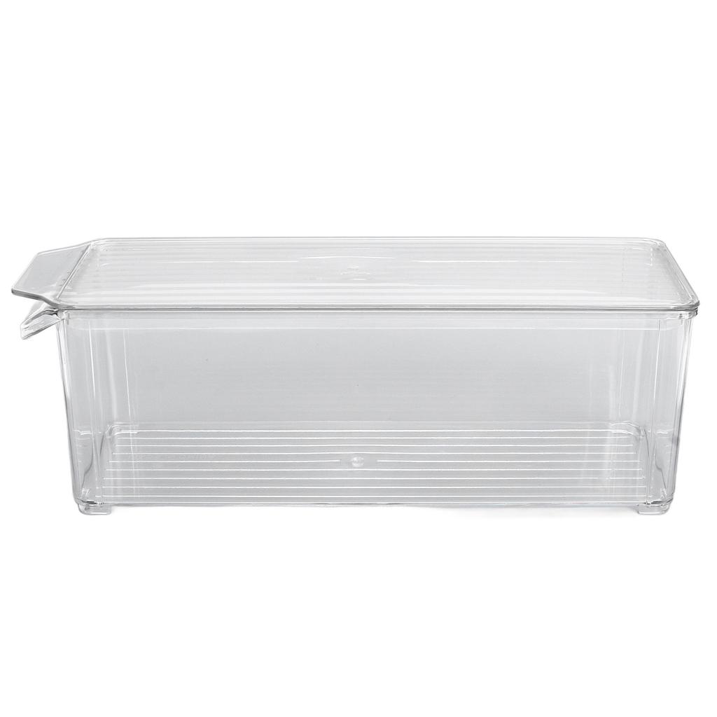 Clr Organizing Bin Large Capacity Transparent Food Grade Plastic Multifunction Portable   Pantry Storage Bin