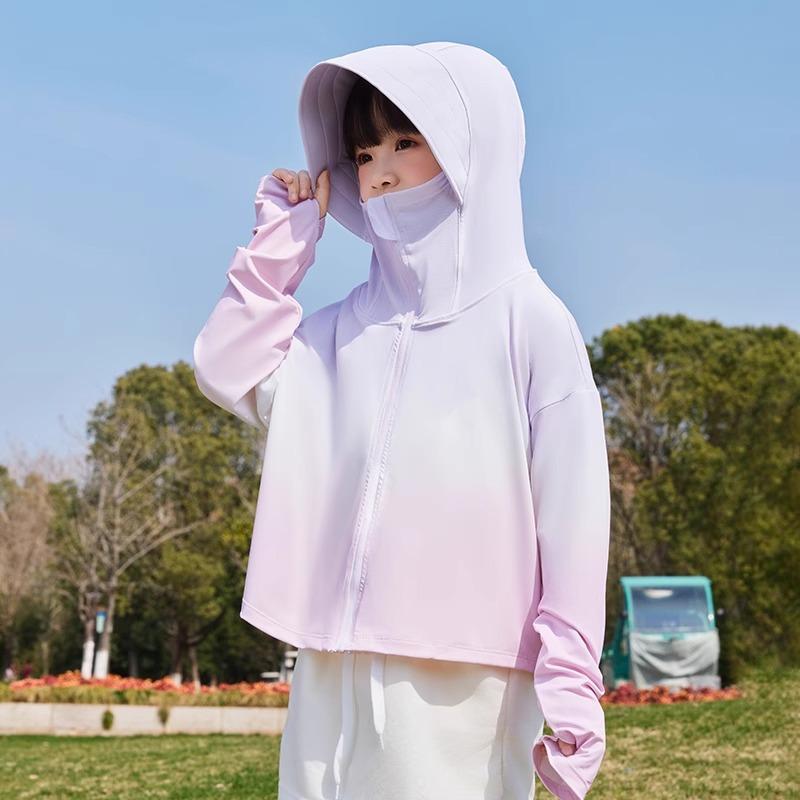 Children's sunscreen clothing summer 1011 boys and girls light jacket ice silk UV protection new baby sunscreen clothing