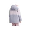 FILA Original Fashion Color Block Casual Loose Waterproof Stain Resistant Hooded Warm Long Sleeve Down Jacket Women outerwear F51W449903F-GY