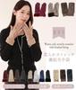 Smartphone Fleece Stretch 3 Designs Suitable for Commuting and School Brown [A-Ve-Ve] Women's Gloves, Compatible, Lined, Material, Available, (6.