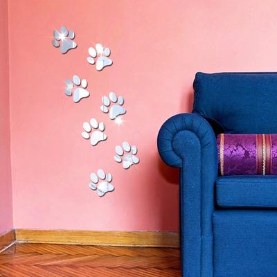 7PCS Dog Decoration Home Room Art 3D DIY Wall Stickers