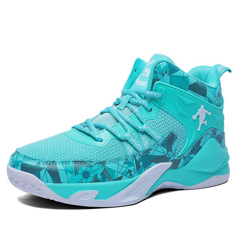Spring New High-top Fashion Basketball Shoes Outdoor Lace-up Platform Sports Shoes Casual Breathable Mesh Couple Shoes