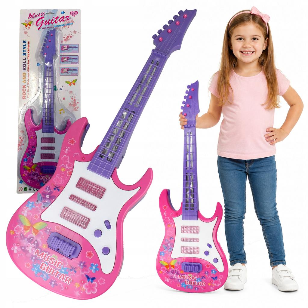 [5] Chitarra interattiva per bambini luci musicali suono Z3401
