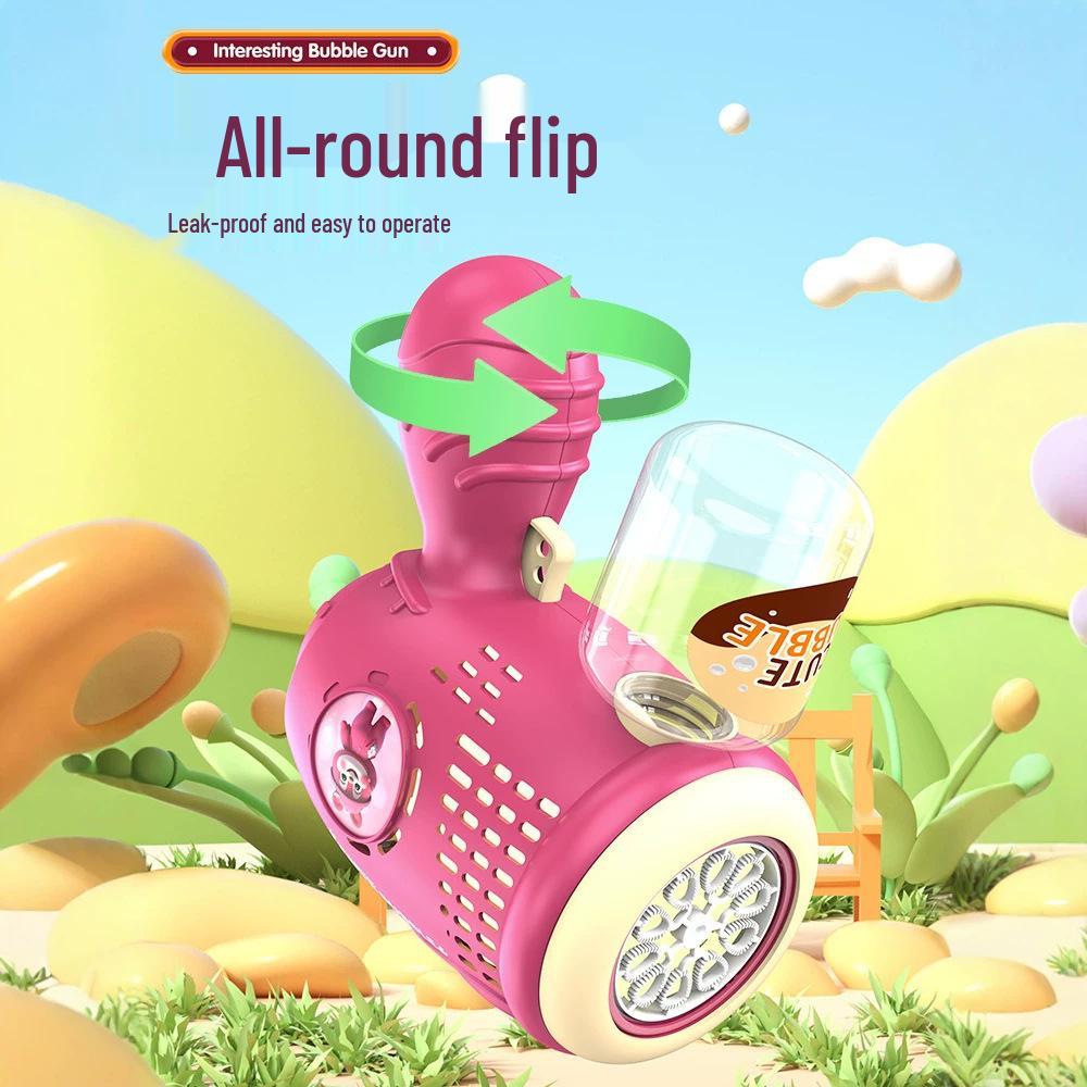 Electric Strawberry Bubble Gun for Kids - Handheld Automatic Toy for Boys & Girls