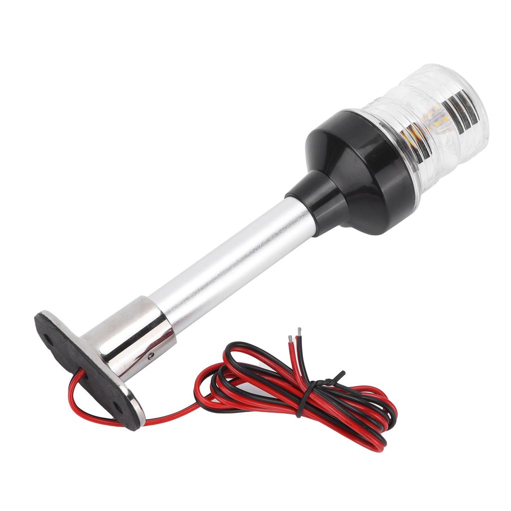 8in Sailing Signal Light DC12V 24V 5W 360 Degrees  All Round LED Anchor Stern Lamp IP66 White for Boat