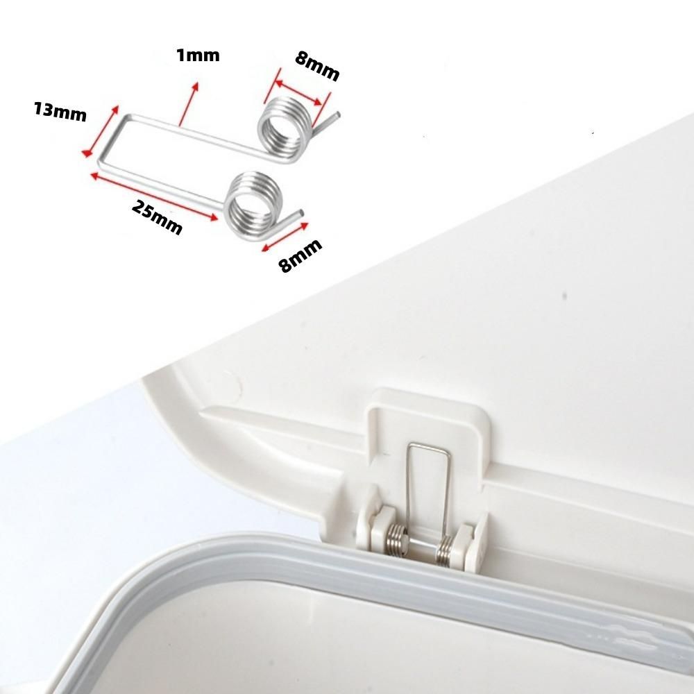10pcs Household Hand Press Foot Pedal Storage Bucket Spring V-Shape Compression Torsion Spring Trash Can Switch Lock Buckle