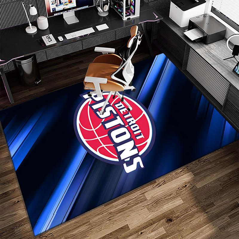 Detroit Basketball Art Carpet, Kitchen Rugs, Yoga Mat, Non-Slip Mats, Rug for Bathroom, Living Room Bedroom, Camping Rugs Christmas Gift