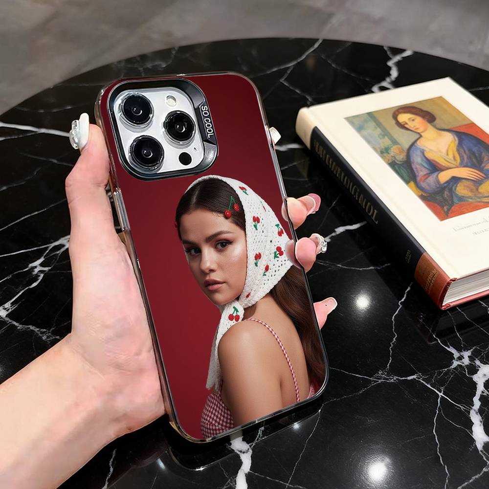 S-Selena Sweet G-Gomez-SG  Phone Case For iPhone 17,16,15,14,13,12,11 Plus,Pro Max,XS,Colorful Silver Black Cover