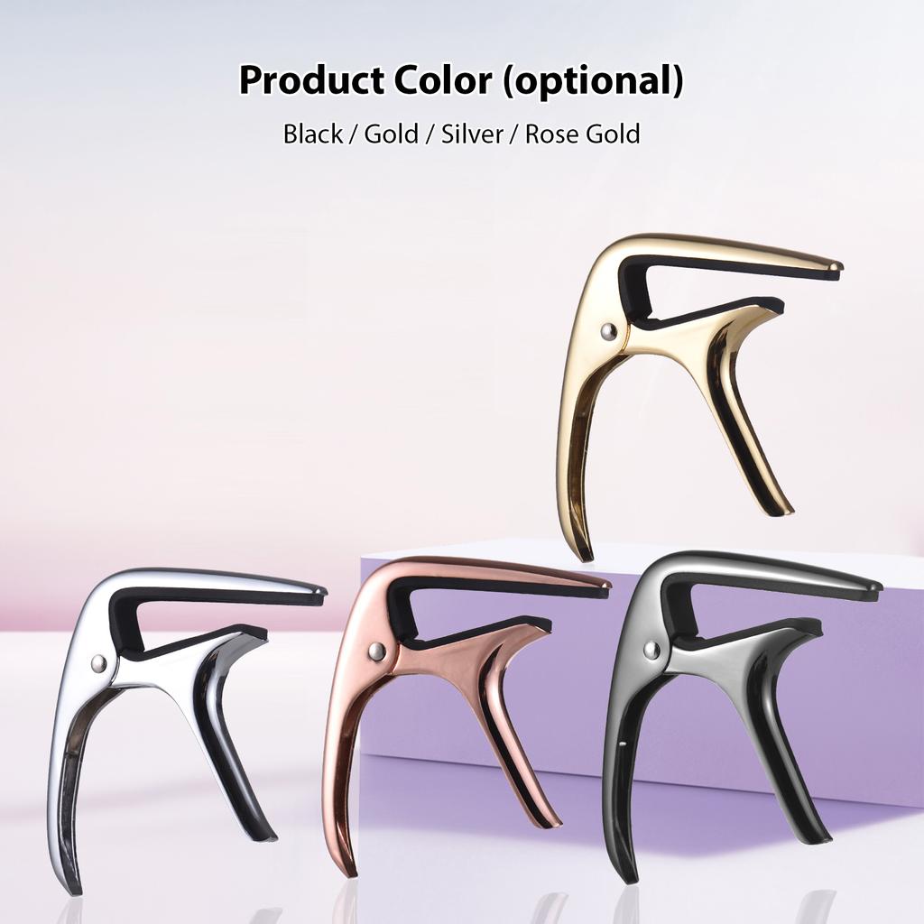 Guitar Capo Professional Acoustic Guitar Capo Transfer Clip Zinc Alloy Guitar Capo for Folk Classical Guitars Ukulele Bass