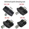 Aluminum Alloy Quick Release Plate Tripod Gimbal Base 1/4 3/8 Screw Mounting