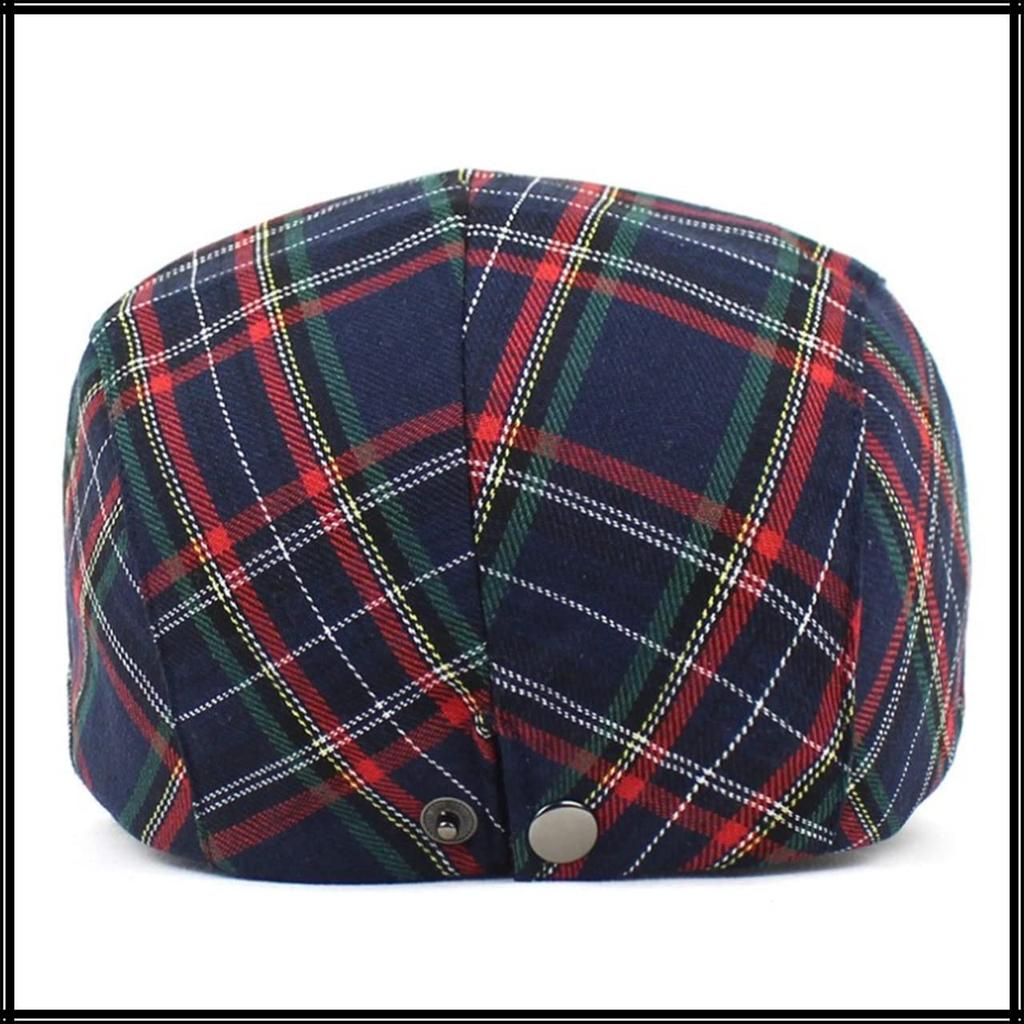 Hunting Cap Hat Check Pattern Sports Running Outdoor Golf Men Women CA594 [White Fang] (Green)