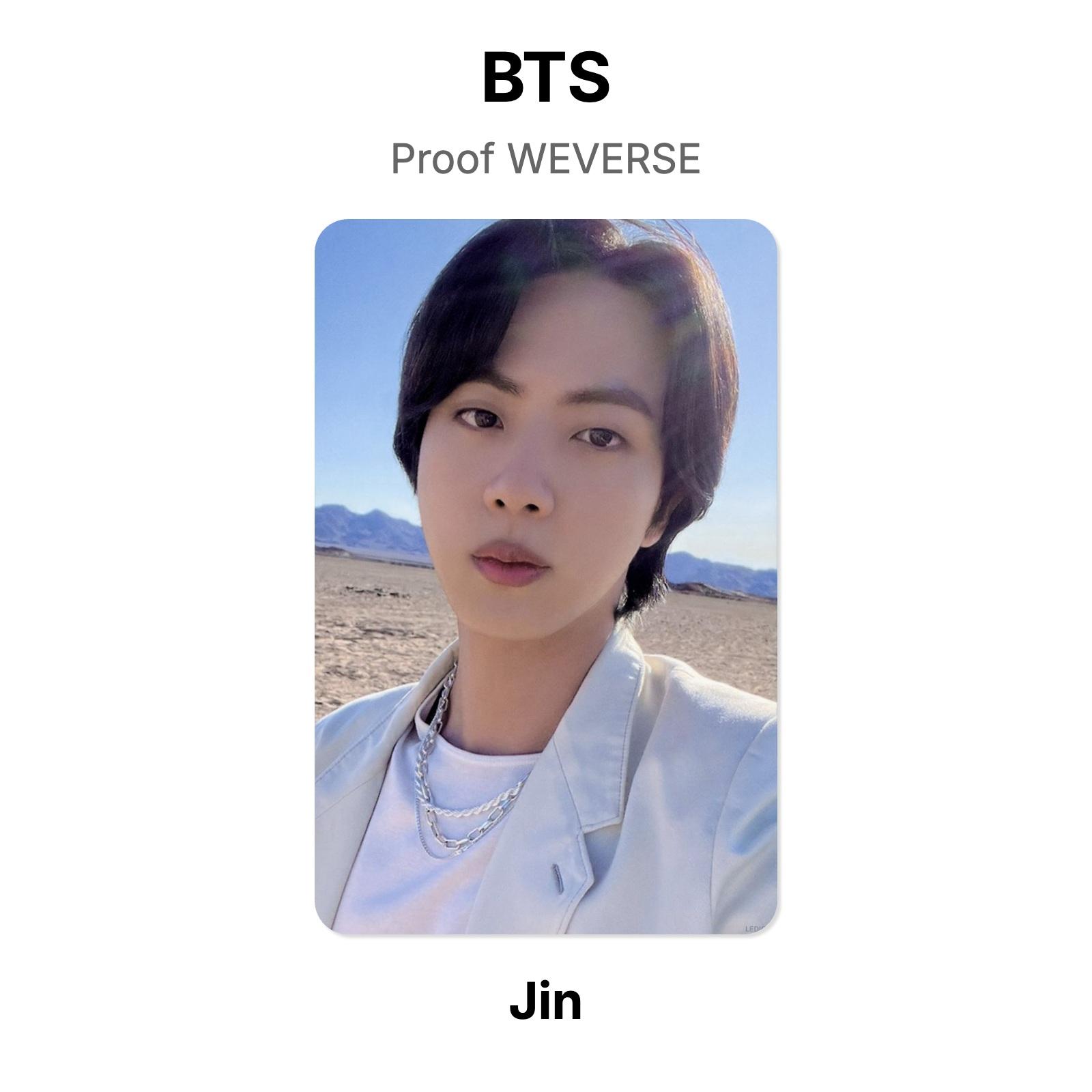 BTS Proof WEVERSE Official Photocard Jin