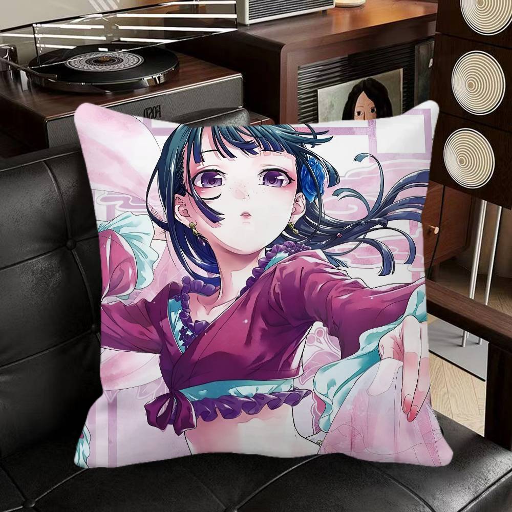 Maomao Anime The Apothecary Diaries  Pillow Case Square Pillow Bedroom Sofa Leisure Comfort Cushion Car Home Decoration