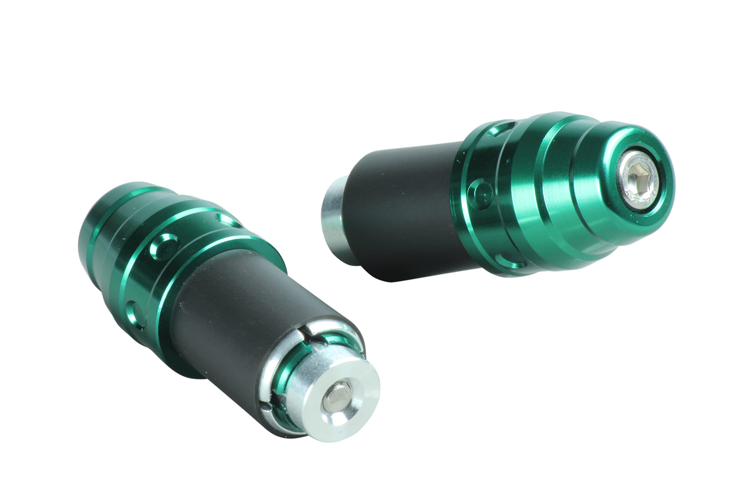 POSH FAITH Motorcycle Supplies Handlebar End Universal Embossed Bar End зелёный