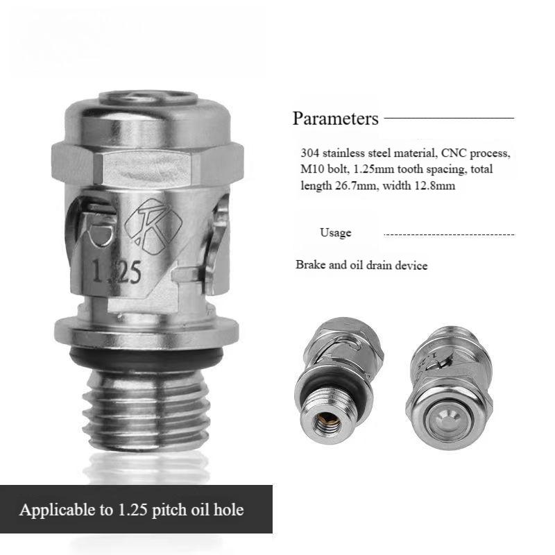 Stainless Steel Quick Release Valve for Rapid Exhaust of Motorcycle Brake Master Cylinder and Brake Calipers