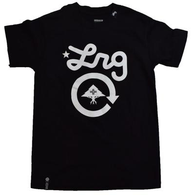 LRG Lifted Research Group Herren Logo Plus Schwarzes T-Shirt NWT S, L Unisex T-Shirt