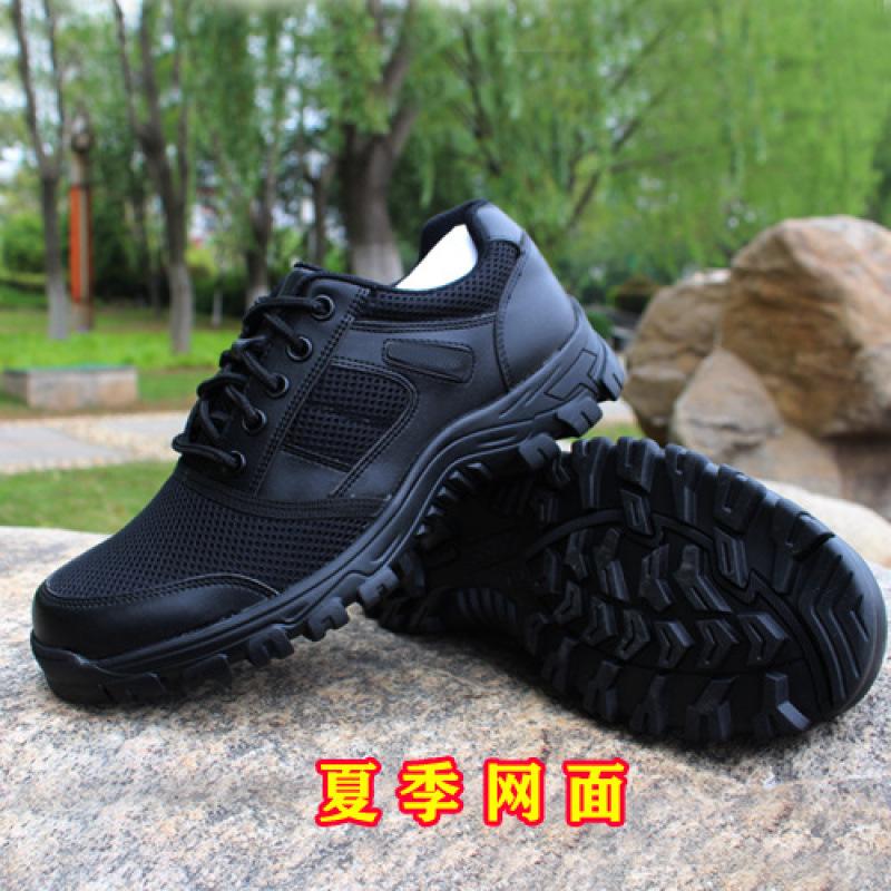 

Низкие тренировочные кроссовки для патрулирования безопасности, мужские черные дышащие повседневные спортивные беговые кроссовки, легкие нескользящие мужские кожаные туфли 46